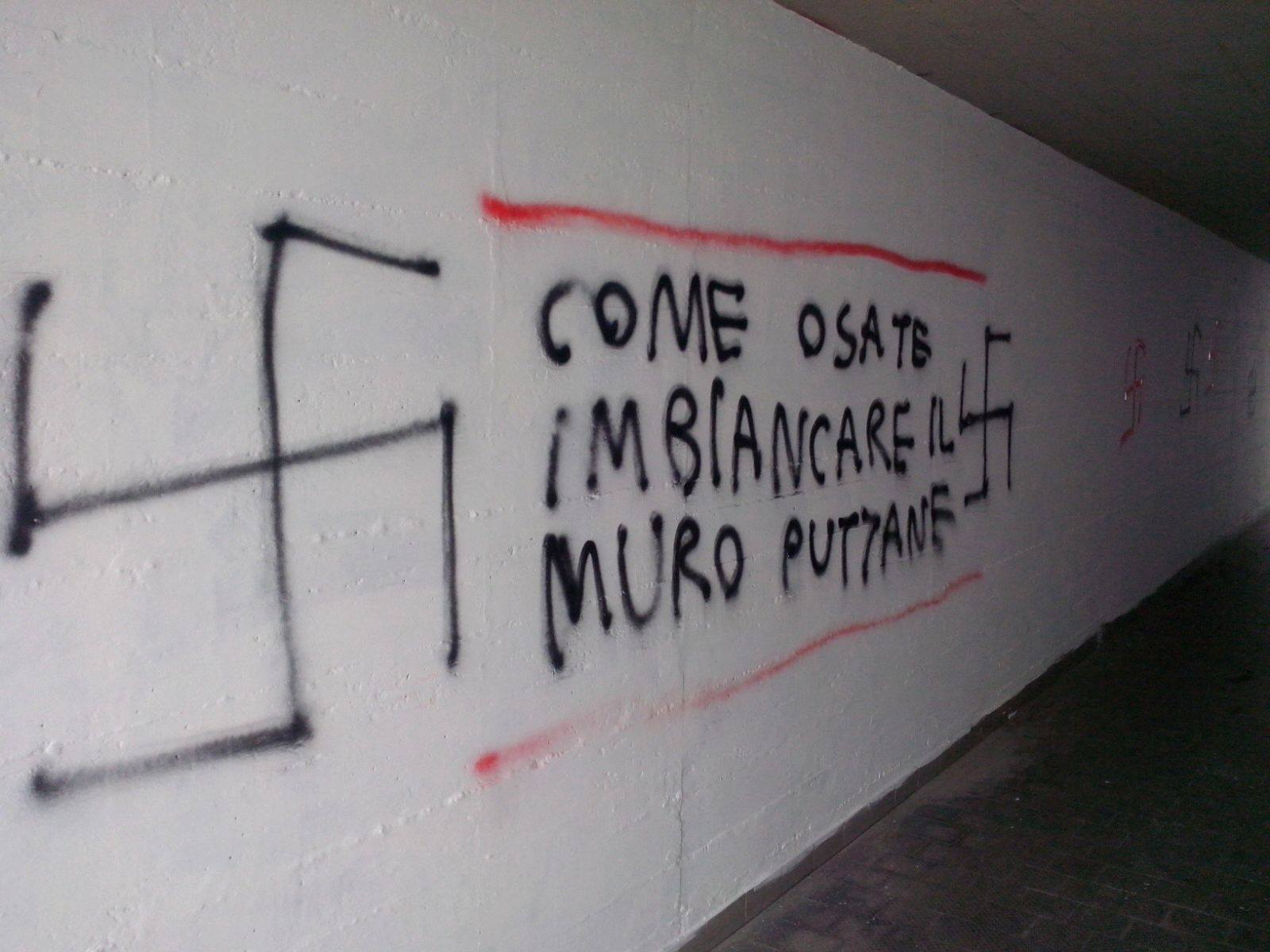 muro imbrattato