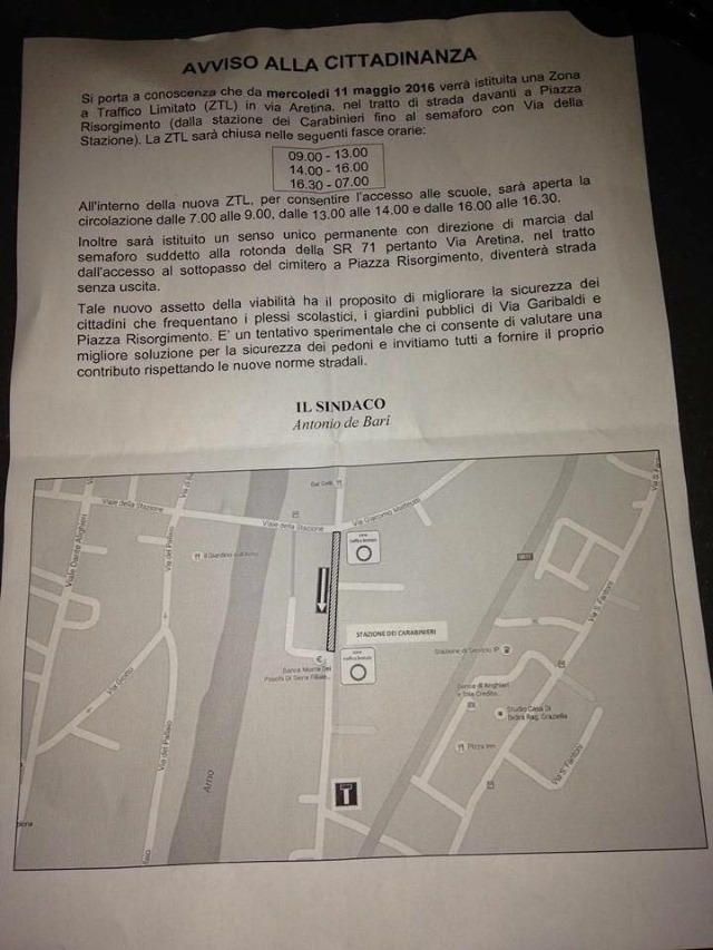 subbiano ztl comunicazione