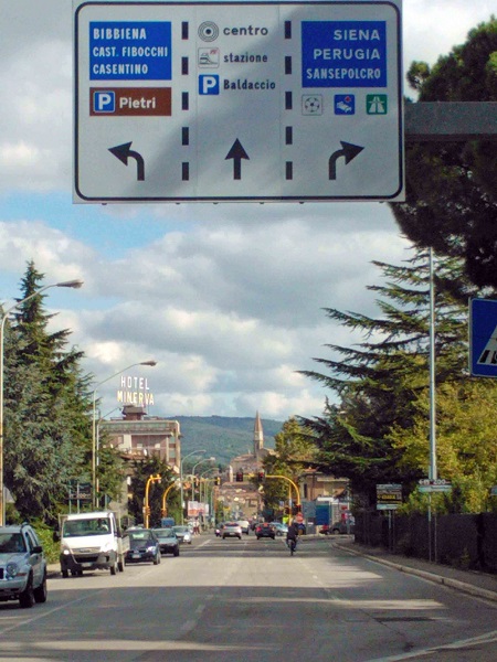 Popolari per Arezzo Un tratto di via Fiorentina