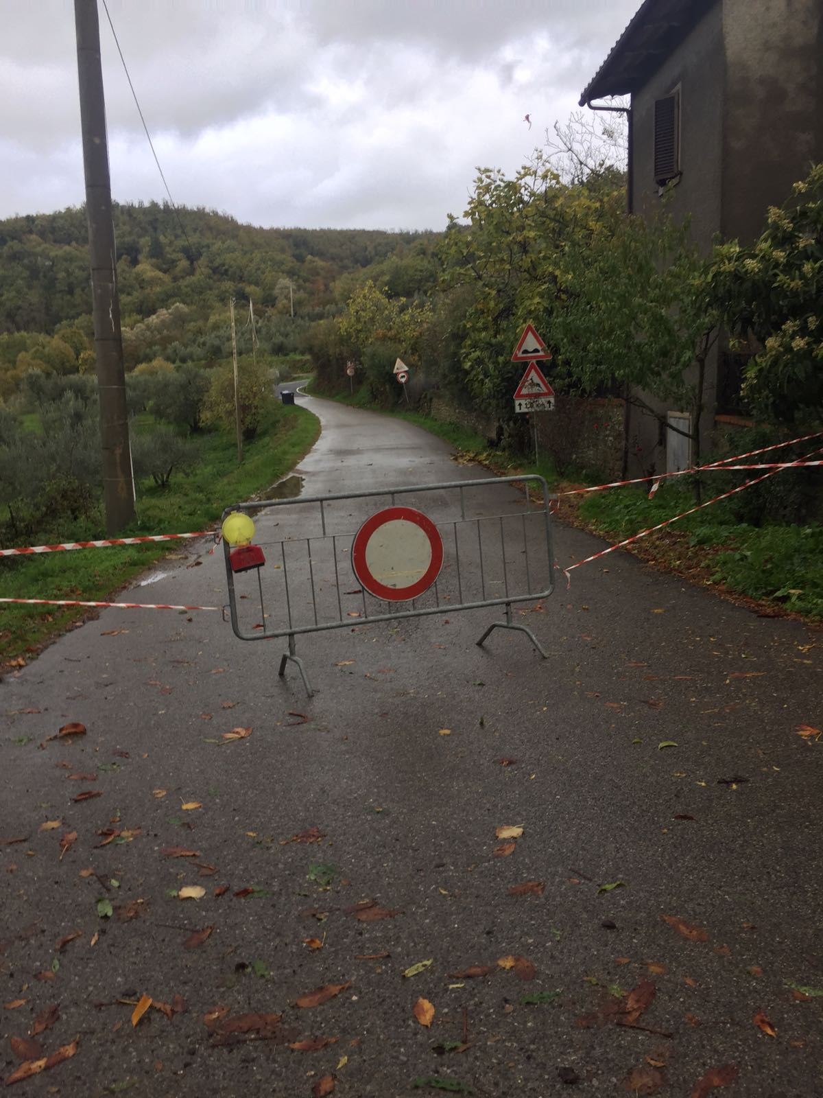 allagamento subbiano cartello