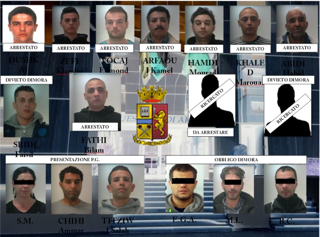 buratto squadra mobile arrestati