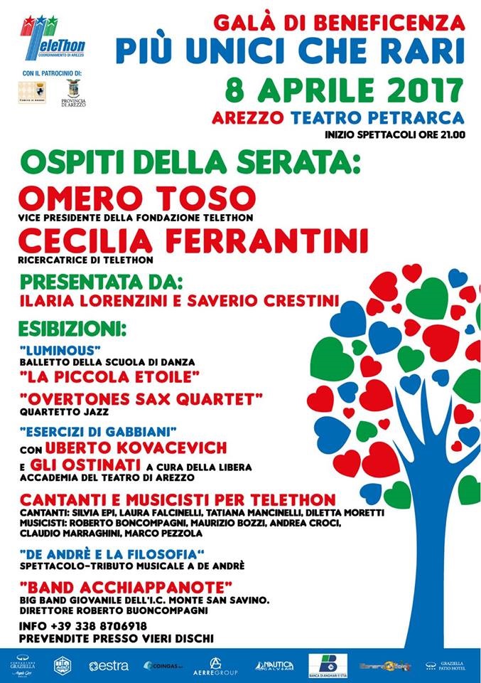 telethon arezzo programma