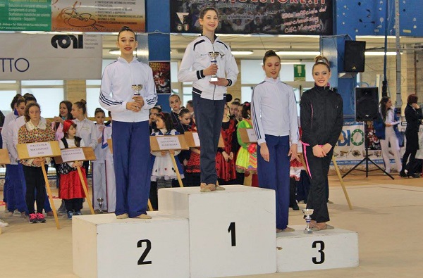 Ginnastica Petrarca Fioravanti sul podio
