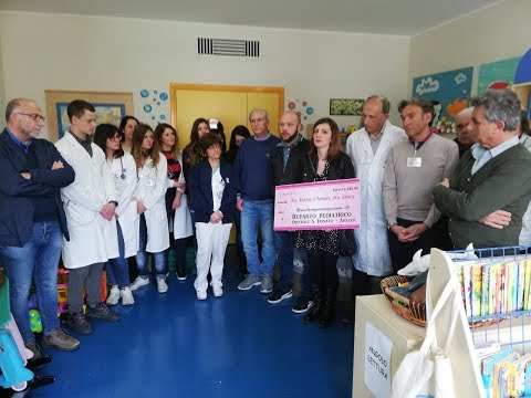 Un treno di speranza per la piccola Emily: consegnato assegno alla Pediatria di Arezzo