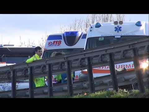 A1, caos e code per un tamponamento tra tir tra Arezzo e Valdarno 
