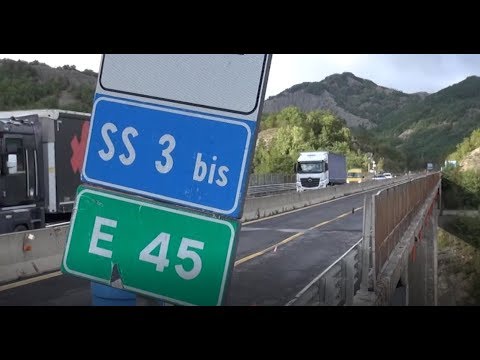 E45, viadotto Puletto riaperto a tutti i mezzi pesanti