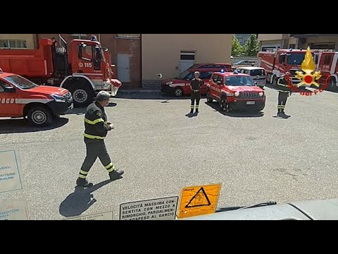 Vigili del Fuoco, sirene accese per il saluto al comandante Ciannelli