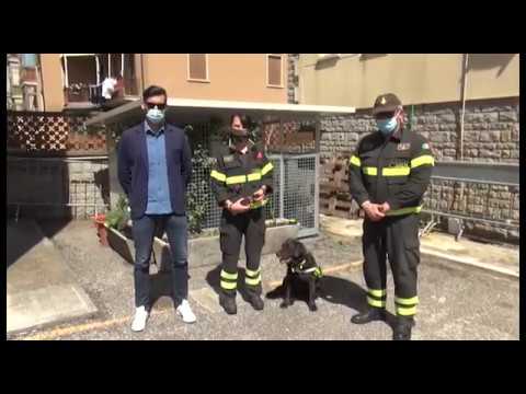 Arezzo. Un collare Gps per l'unità cinofila dei Vigili del Fuoco