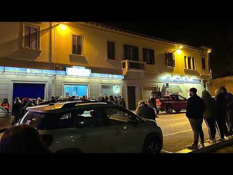 Principio d’incendio alla Sala Bingo, sul posto vigili del fuoco e polizia municipale