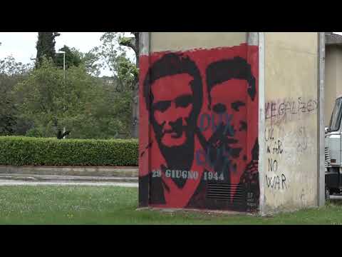 Arezzo: scritte fasciste al murales degli eroi della Chiassa