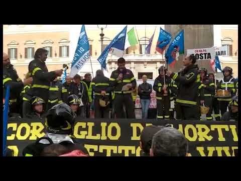 Conapo, anche i vigili del fuoco aretini alla manifestazione a Roma
