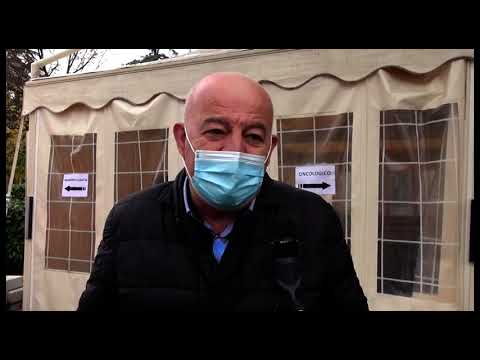 Arezzo, allestita una maxi tenda riscaldata davanti alla Palazzina Calcit